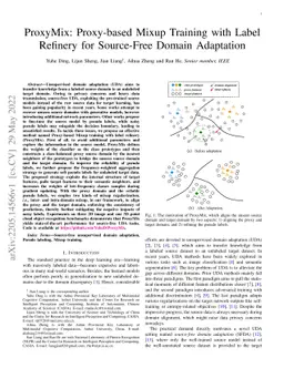 ProxyMix: Proxy-based Mixup Training with Label Refinery for Source-Free
  Domain Adaptation