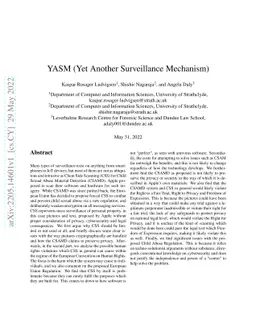 YASM (Yet Another Surveillance Mechanism)