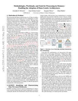 Methodologies, Workloads, and Tools for Processing-in-Memory: Enabling
  the Adoption of Data-Centric Architectures