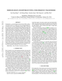 Modeling Beats and Downbeats with a Time-Frequency Transformer
