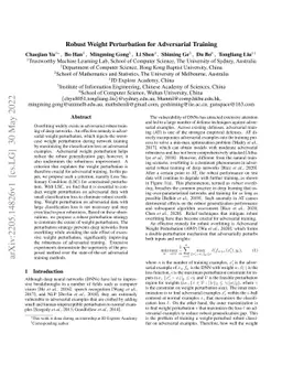Robust Weight Perturbation for Adversarial Training
