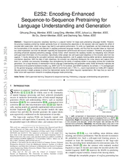 E2S2: Encoding-Enhanced Sequence-to-Sequence Pretraining for Language
  Understanding and Generation