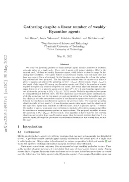 Gathering despite a linear number of weakly Byzantine agents