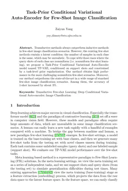 Task-Prior Conditional Variational Auto-Encoder for Few-Shot Image
  Classification