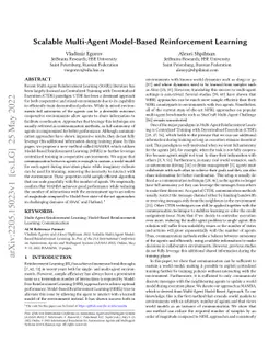 Scalable Multi-Agent Model-Based Reinforcement Learning