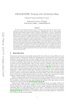 CHALLENGER: Training with Attribution Maps