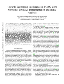 Towards Supporting Intelligence in 5G/6G Core Networks: NWDAF
  Implementation and Initial Analysis