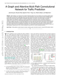 A Graph and Attentive Multi-Path Convolutional Network for Traffic
  Prediction