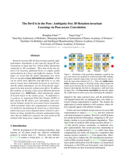 The Devil is in the Pose: Ambiguity-free 3D Rotation-invariant Learning
  via Pose-aware Convolution