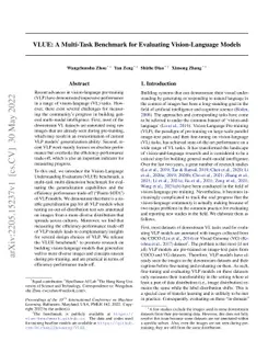 VLUE: A Multi-Task Benchmark for Evaluating Vision-Language Models