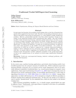 Conformal Credal Self-Supervised Learning