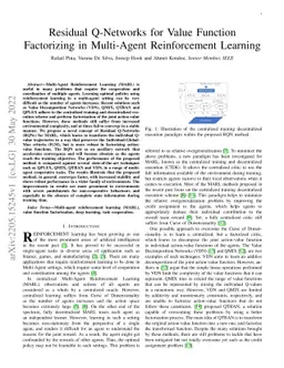 Residual Q-Networks for Value Function Factorizing in Multi-Agent
  Reinforcement Learning