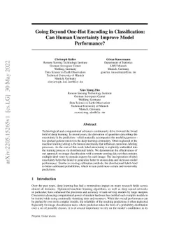 Going Beyond One-Hot Encoding in Classification: Can Human Uncertainty
  Improve Model Performance?
