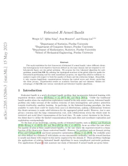 Federated X-Armed Bandit