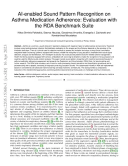 AI-enabled Sound Pattern Recognition on Asthma Medication Adherence:
  Evaluation with the RDA Benchmark Suite