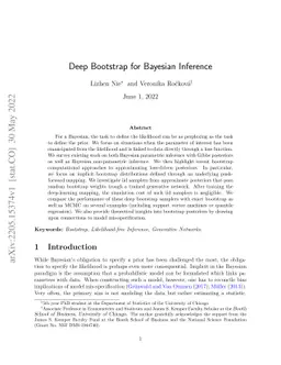 Deep Bootstrap for Bayesian Inference