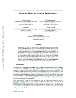 Attention Flows for General Transformers