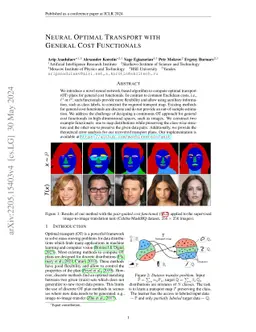 Neural Optimal Transport with General Cost Functionals