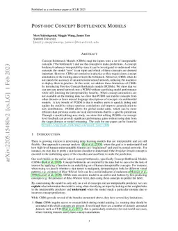 Post-hoc Concept Bottleneck Models