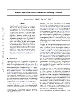 Rethinking Graph Neural Networks for Anomaly Detection