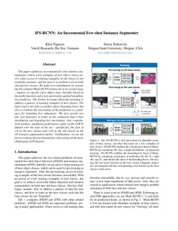 iFS-RCNN: An Incremental Few-shot Instance Segmenter