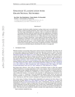 Strategic Classification with Graph Neural Networks