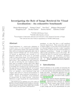 Investigating the Role of Image Retrieval for Visual Localization -- An
  exhaustive benchmark