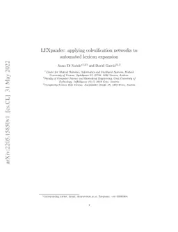 LEXpander: applying colexification networks to automated lexicon
  expansion