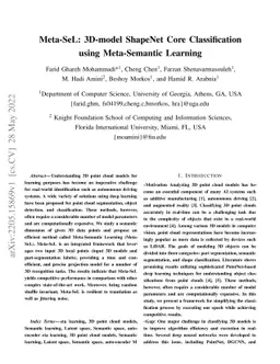 3D-model ShapeNet Core Classification using Meta-Semantic Learning