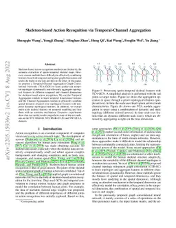 Skeleton-based Action Recognition via Temporal-Channel Aggregation