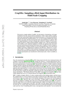 CropMix: Sampling a Rich Input Distribution via Multi-Scale Cropping