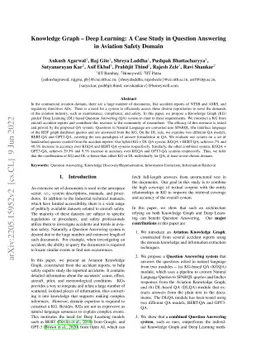 Knowledge Graph - Deep Learning: A Case Study in Question Answering in
  Aviation Safety Domain