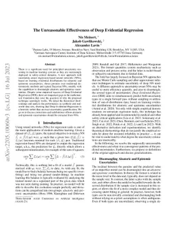 The Unreasonable Effectiveness of Deep Evidential Regression