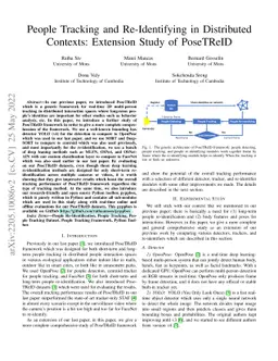 People Tracking and Re-Identifying in Distributed Contexts: Extension
  Study of PoseTReID