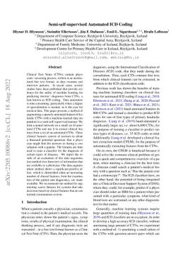 Semi-self-supervised Automated ICD Coding