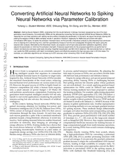 Converting Artificial Neural Networks to Spiking Neural Networks via
  Parameter Calibration