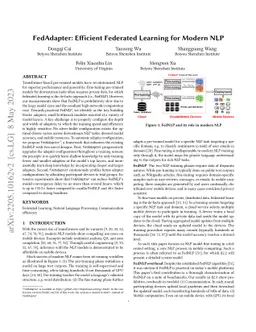 FedAdapter: Efficient Federated Learning for Modern NLP