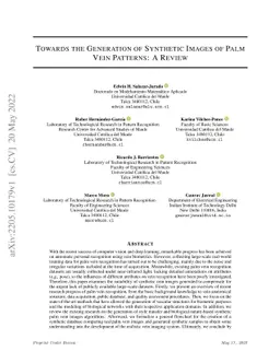 Towards the Generation of Synthetic Images of Palm Vein Patterns: A
  Review