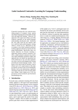 Label Anchored Contrastive Learning for Language Understanding