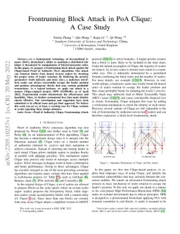 Frontrunning Block Attack in PoA Clique: A Case Study