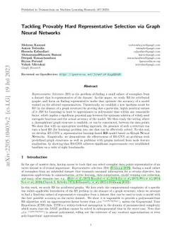 Tackling Provably Hard Representative Selection via Graph Neural
  Networks
