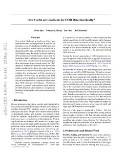 How Useful are Gradients for OOD Detection Really?
