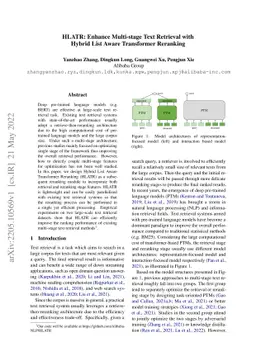 HLATR: Enhance Multi-stage Text Retrieval with Hybrid List Aware
  Transformer Reranking