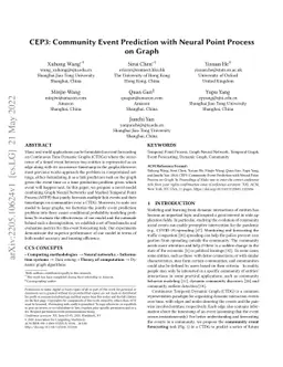 CEP3: Community Event Prediction with Neural Point Process on Graph