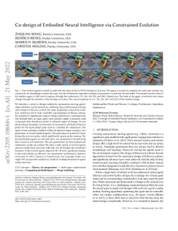Co-design of Embodied Neural Intelligence via Constrained Evolution