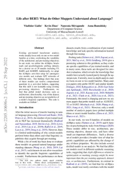 Life after BERT: What do Other Muppets Understand about Language?