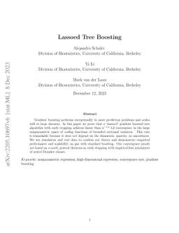Lassoed Tree Boosting