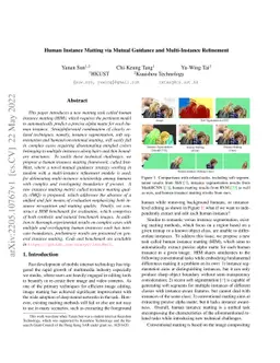 Human Instance Matting via Mutual Guidance and Multi-Instance Refinement