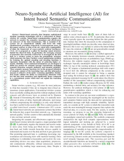 Neuro-Symbolic Artificial Intelligence (AI) for Intent based Semantic
  Communication