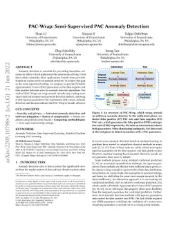 PAC-Wrap: Semi-Supervised PAC Anomaly Detection